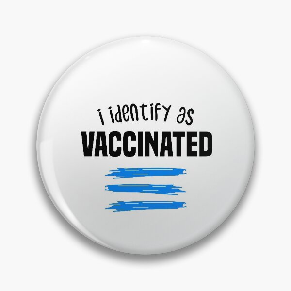 Item preview, i identify as vaccinated 2021 2022 - BLine designed and sold by redblackline.