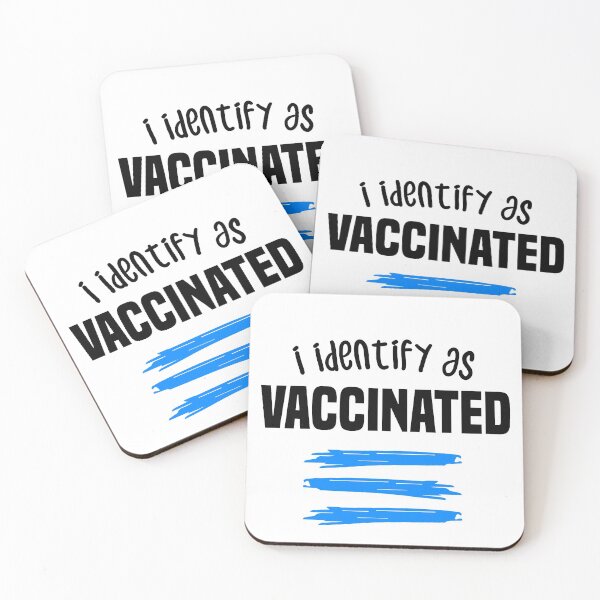 Item preview, i identify as vaccinated 2021 2022 - BLine designed and sold by redblackline.
