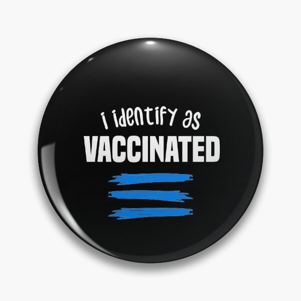 Item preview, i identify as vaccinated 2021 2022 - BLine designed and sold by redblackline.