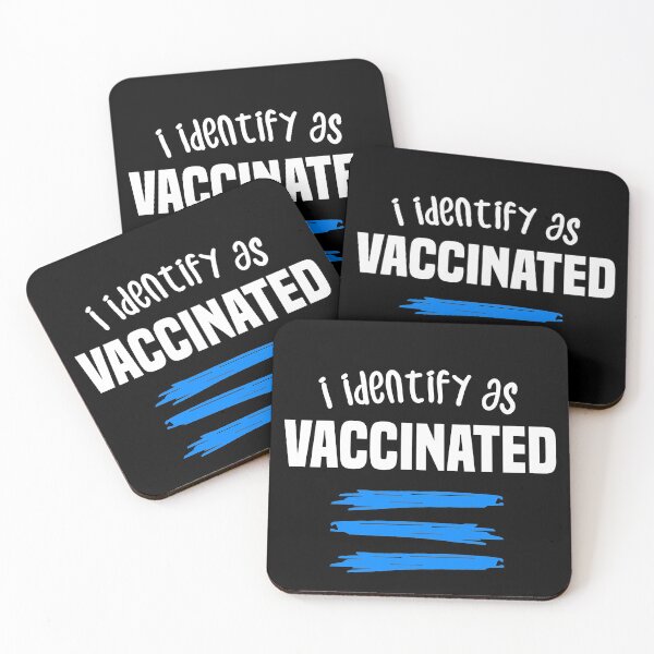 Item preview, i identify as vaccinated 2021 2022 - BLine designed and sold by redblackline.