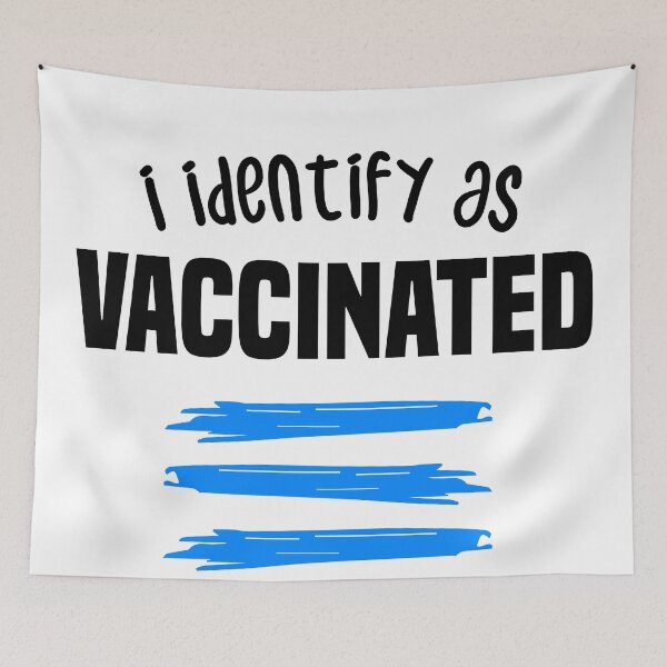 Item preview, i identify as vaccinated 2021 2022 - BLine designed and sold by redblackline.