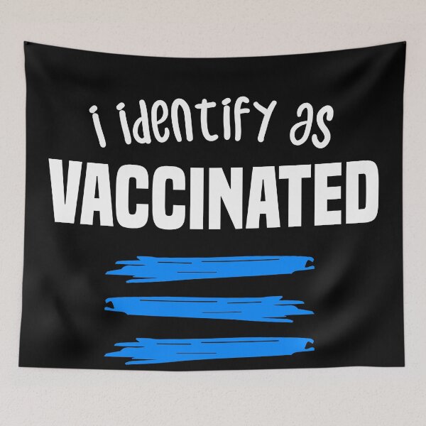 Item preview, i identify as vaccinated 2021 2022 - BLine designed and sold by redblackline.
