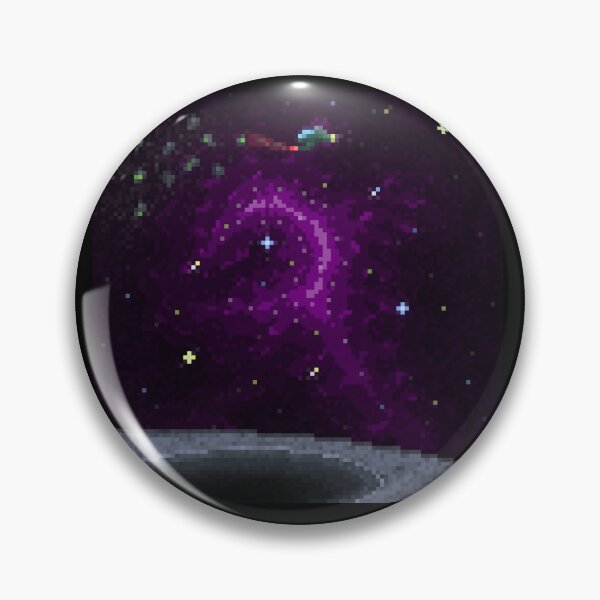 Item preview, Ore Collector - Easily Distracted by Space - Purple Pixelated space clouds designed and sold by For the love of Pixels.