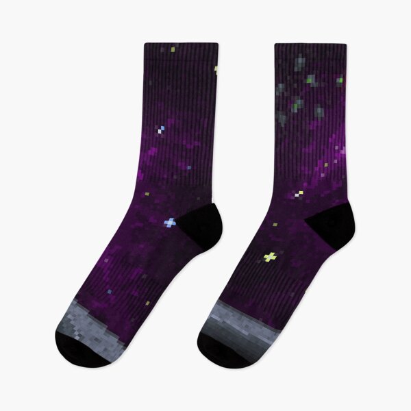 Item preview, Ore Collector - Easily Distracted by Space - Purple Pixelated space clouds designed and sold by For the love of Pixels.