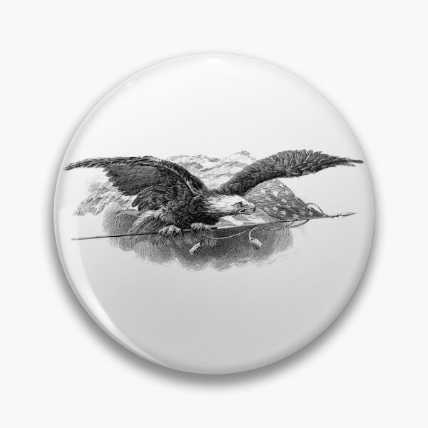 Item preview, Black American Flag Eagle designed and sold by Oblivyum.