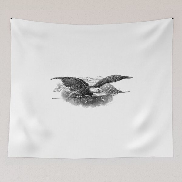 Item preview, Black American Flag Eagle designed and sold by Oblivyum.
