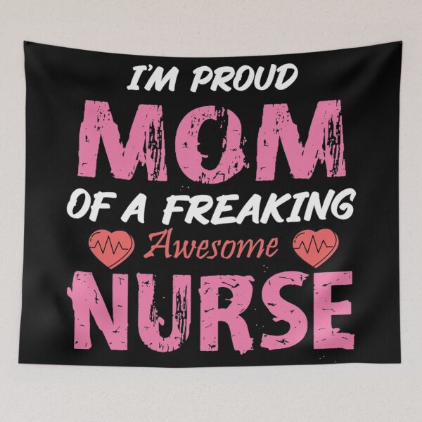 Item preview, Proud mom of Nurse designed and sold by Golden-place.