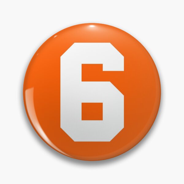 Item preview, Number 6 Sports Orange designed and sold by Shariss.