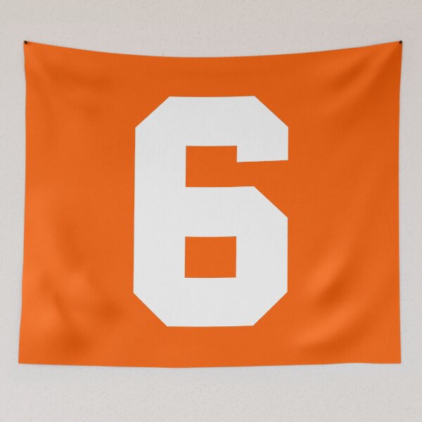 Item preview, Number 6 Sports Orange designed and sold by Shariss.