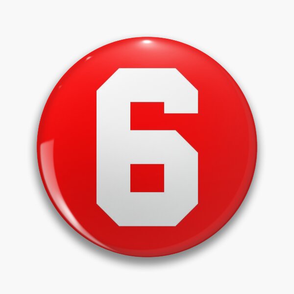 Item preview, Number 6 Sports Red designed and sold by Shariss.