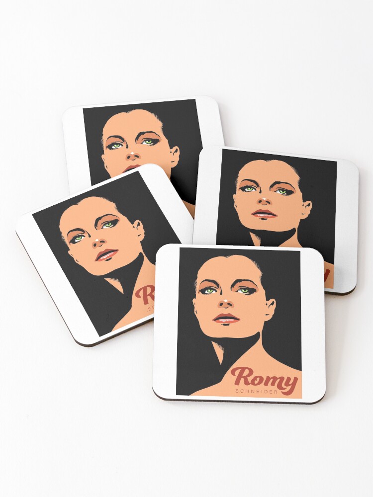 Thumbnail 1 of 5, Coasters (Set of 4), Romy Schneider designed and sold by BLVDdesign.