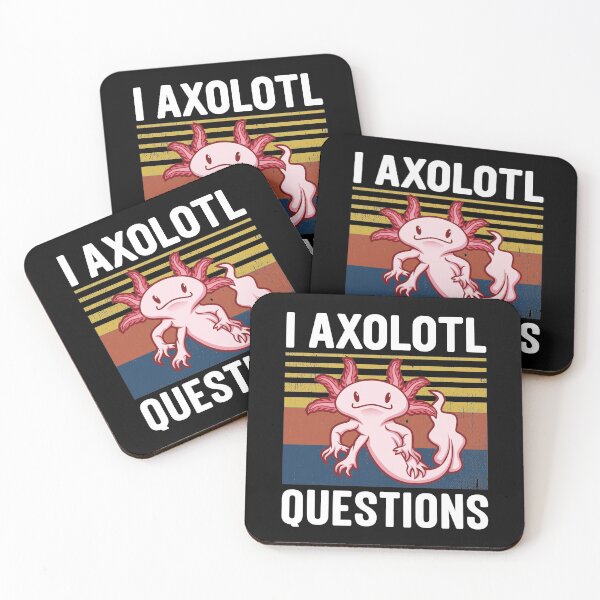 Item preview, I Axolotl Questions Vintage Gift Idea designed and sold by Tatus Brinal.