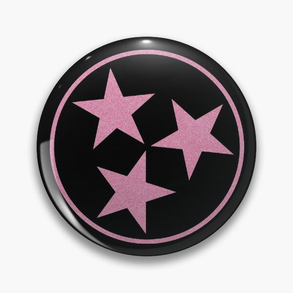 Item preview, Tennessee Flag Tristar Pink Glitter Color designed and sold by SportsT-Shirts.