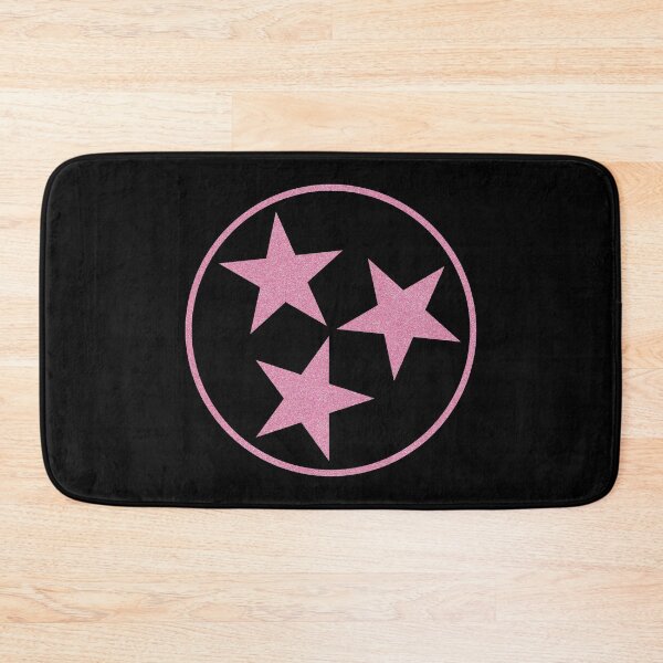 Item preview, Tennessee Flag Tristar Pink Glitter Color designed and sold by SportsT-Shirts.