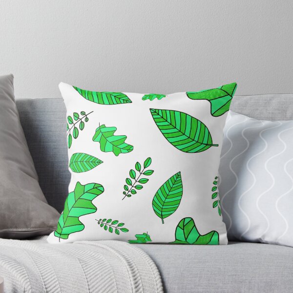 Item preview, Green leaves designed and sold by Kyla Slobodin.
