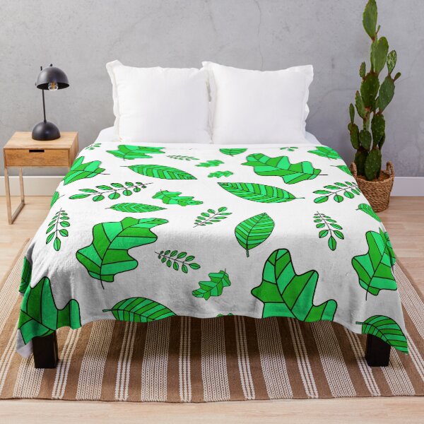 Item preview, Green leaves designed and sold by Kyla Slobodin.
