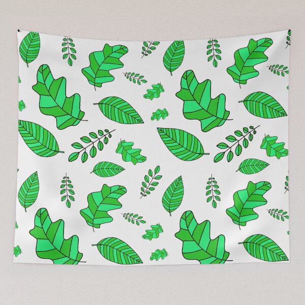 Item preview, Green leaves designed and sold by Kyla Slobodin.