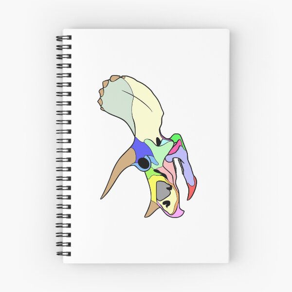 Item preview, Triceratops Skull (Colored) designed and sold by peltigaan.