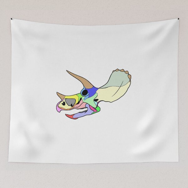 Item preview, Triceratops Skull (Colored) designed and sold by peltigaan.