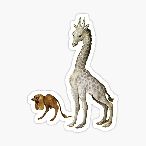 Hieronymus Bosch - Giraffe Sticker