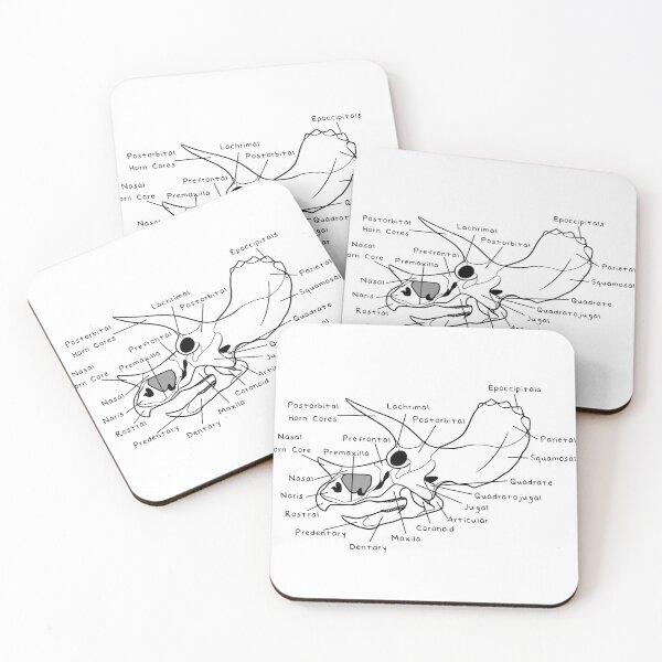 Item preview, Triceratops Skull (Labeled) designed and sold by peltigaan.