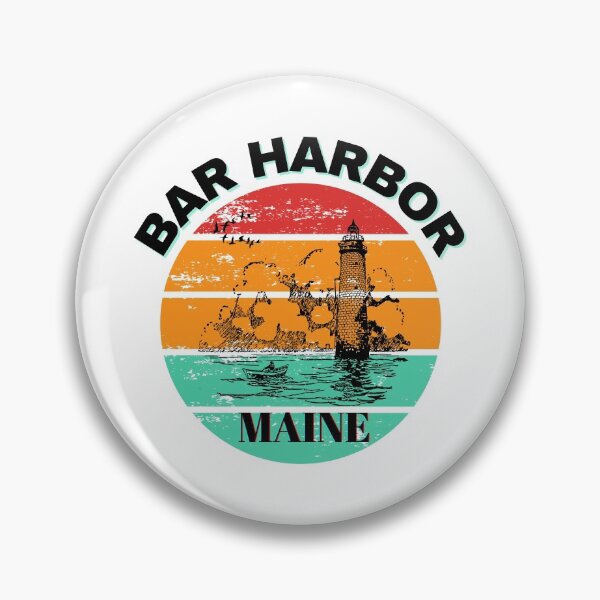 Item preview, Bar Harbor Maine Lighthouse Retro Sunset designed and sold by adriana-holmes.