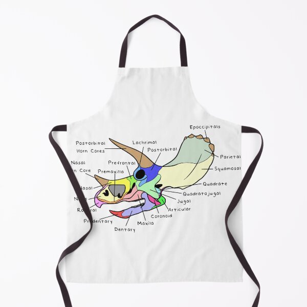 Item preview, Triceratops Skull (Colored & Labeled) designed and sold by peltigaan.