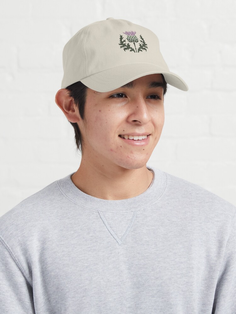 Alternate view of Scottish Thistle Flower of Scotland Cap