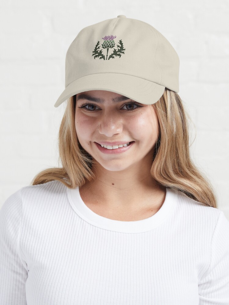 Alternate view of Scottish Thistle Flower of Scotland Cap