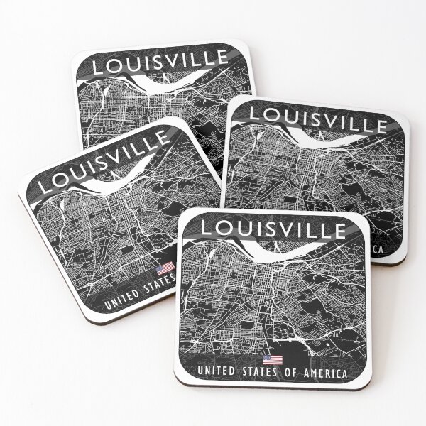 Item preview, LOUISVILLE MAP USA designed and sold by hatimelhag.