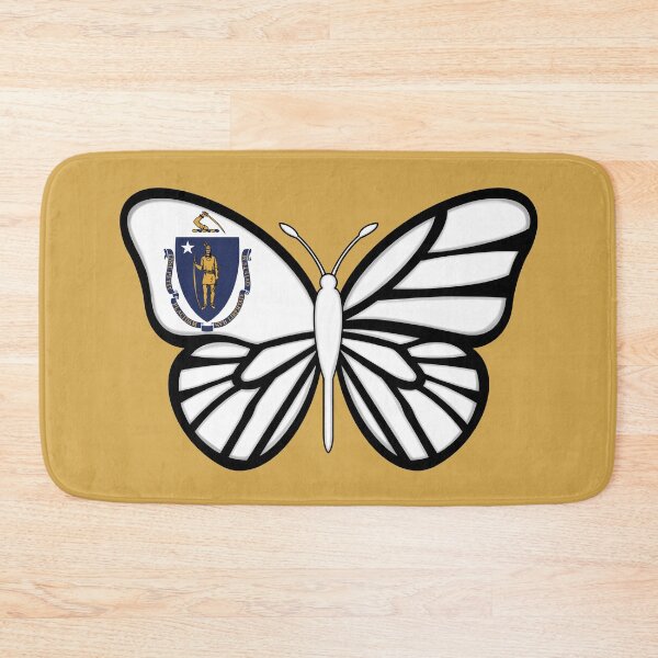 Item preview, State of Massachusetts Flag Butterfly 2 designed and sold by Gsallicat.