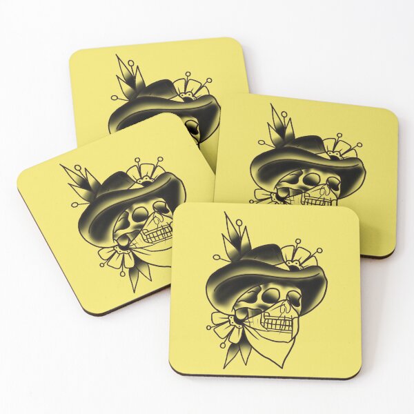 Item preview, Traditional Cowboy Skull designed and sold by LaLunaTattoo.