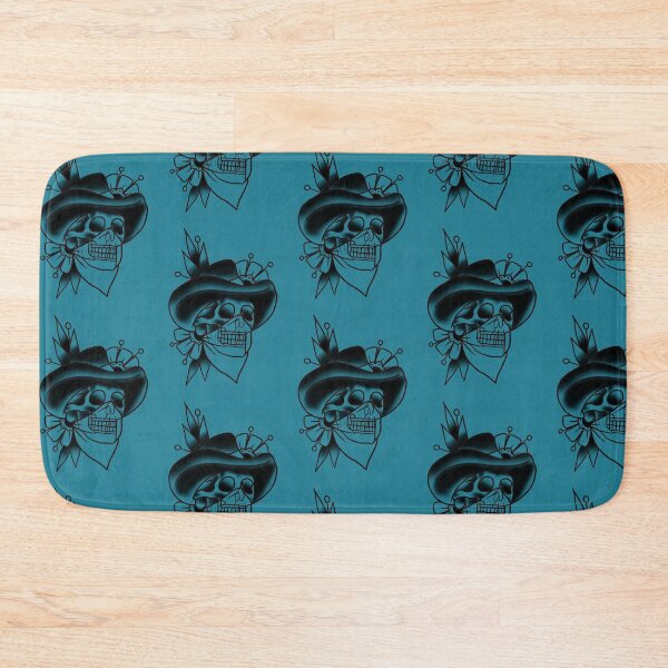 Item preview, Traditional Cowboy Skull designed and sold by LaLunaTattoo.