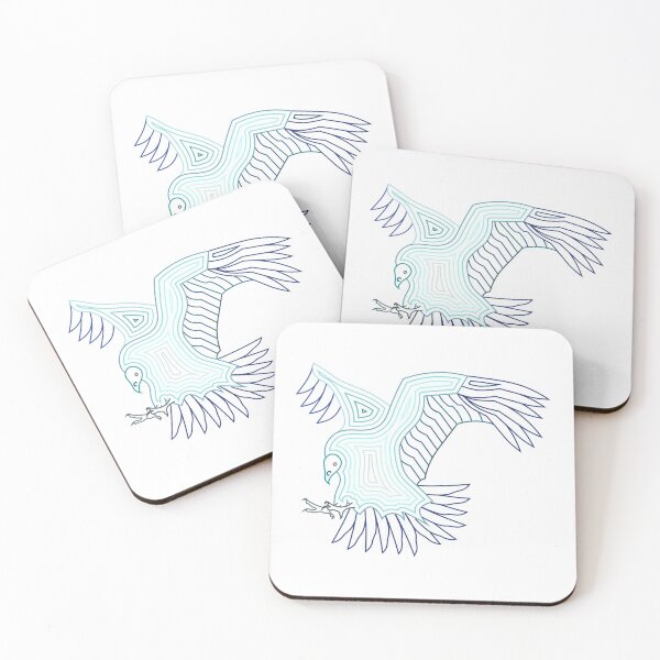 Item preview, Vulture Line Art (Ice Blue) designed and sold by Diego Suazo.