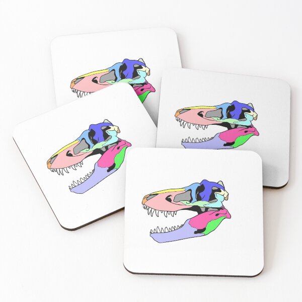 Item preview, Tyrannosaurus Skull (Colored) designed and sold by peltigaan.