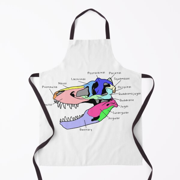 Item preview, Tyrannosaurus Skull (Colored & Labeled) designed and sold by peltigaan.