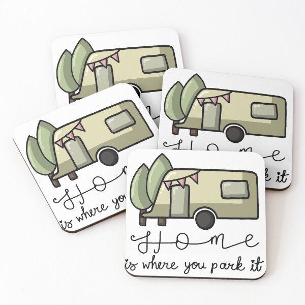 Item preview, Home is where you park it caravan sticker  designed and sold by Ktcreate.