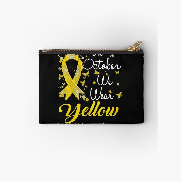 Item preview, In October We Wear Yellow Ribbon Craniofacial Acceptance Awareness designed and sold by largellie.