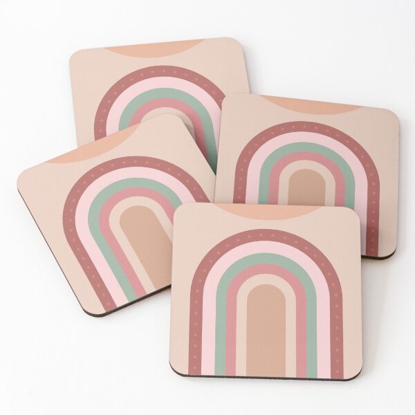 Item preview, boho neutral rainbow print designed and sold by Katie Ryder.