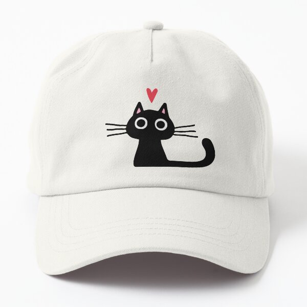 Vista previa del artículo con la obra «Lindo gato negro con corazón | gatito san valentin», diseñado y vendido por Jenn Inashvili.