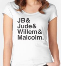 JB & Jude & Willem & Malcolm Women's Fitted Scoop T-Shirt