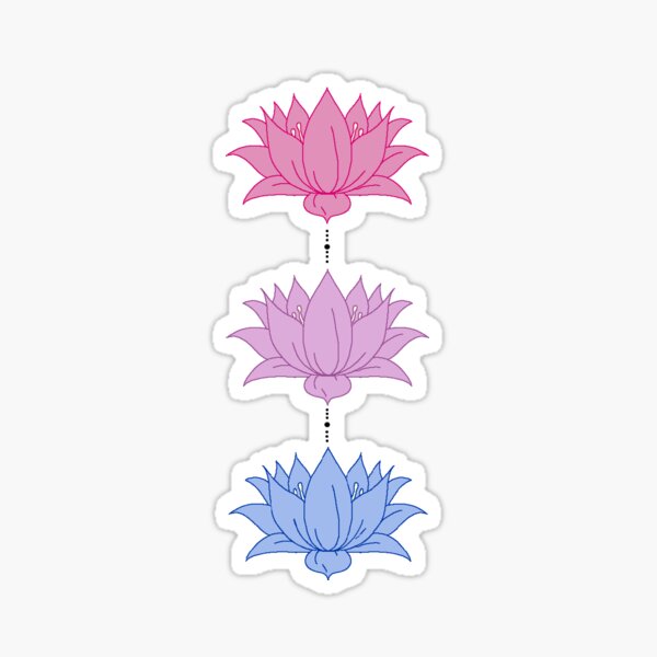 "Lotus flowers" Sticker for Sale by ErisStudios Redbubble