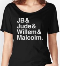 A LITTLE LIFE book JB & Jude & Willem & Malcolm (in white) Women's Relaxed Fit T-Shirt