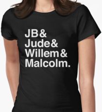 A LITTLE LIFE book JB & Jude & Willem & Malcolm (in white) Women's Fitted T-Shirt