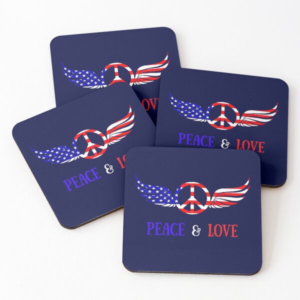 Item preview, Peace & Love Patriotic designed and sold by artistoutfitter.