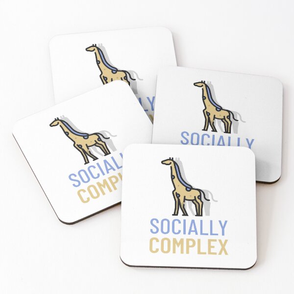 Item preview, Socially Complex Giraffe  designed and sold by SweetLouiseTees.