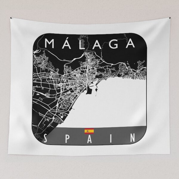 Item preview, MALAGA MAP SPAIN designed and sold by hatimelhag.