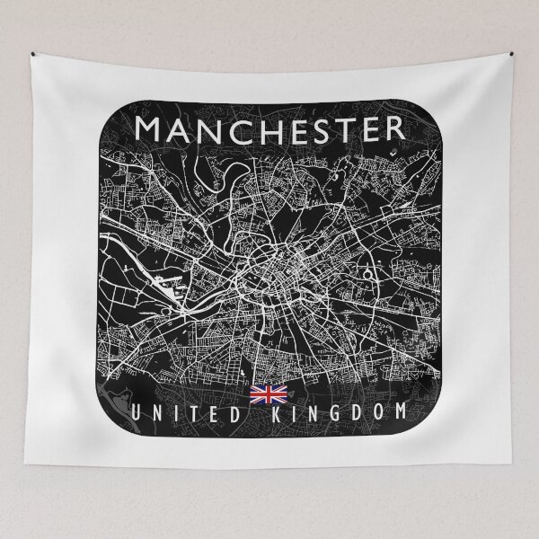 Item preview, MANCHESTER MAP UNITED KINGDOM designed and sold by hatimelhag.