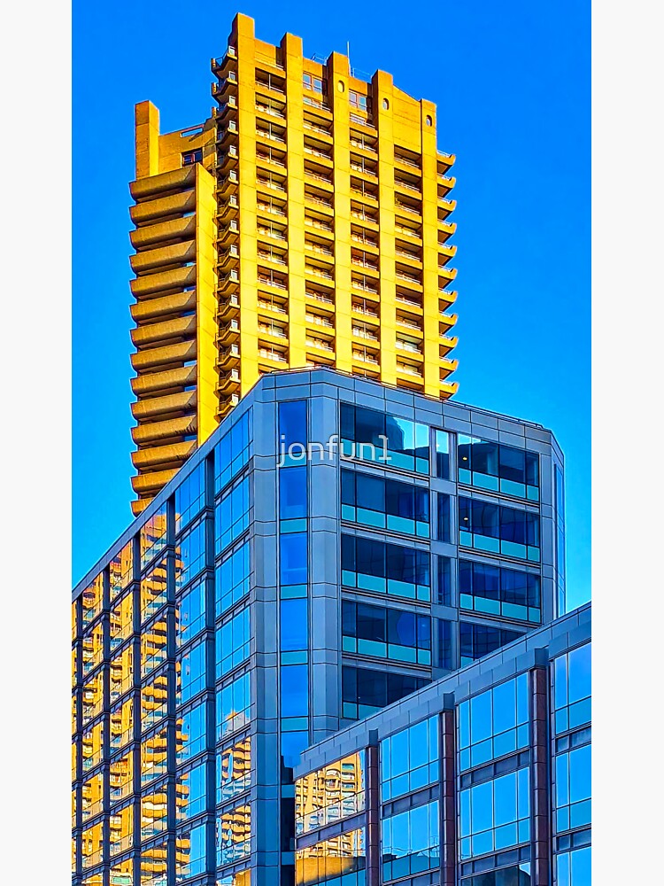 "Cromwell Tower, Barbican" Sticker for Sale by jonfun1 Redbubble