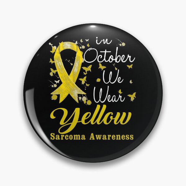 Item preview, In October We Wear Yellow Ribbon Sarcoma Awareness designed and sold by largellie.